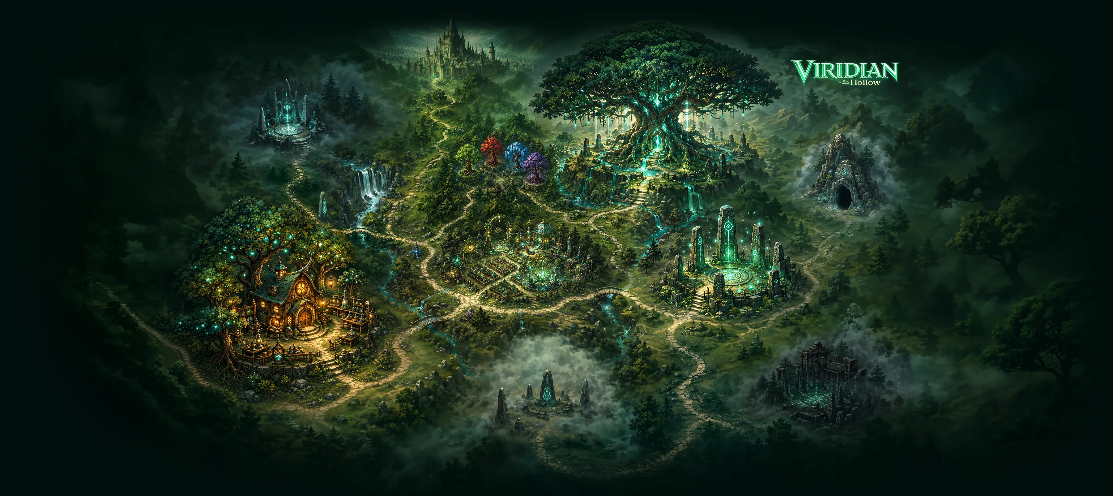 Viridian Hollow world map